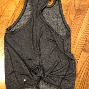 Lululemon Tie Back Tank in Grey sz 6